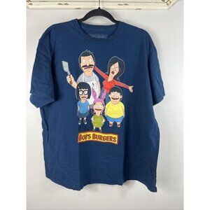 Bobs Burgers Graphic Tee Shirt Blue X-Large